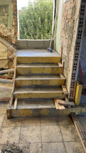 Photo de galerie - Création escalier bêtons