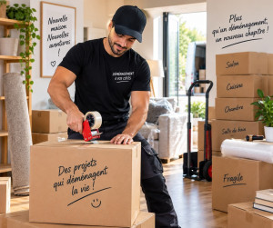 Photo de galerie - Je vous propose mes services pour vous accompagner rapidement et efficacement : location de camion, déménagement complet, livraison de colis et de meubles, débarras de maison, appartement, cave ou garage, vide maison, transport vers la déchetterie, 