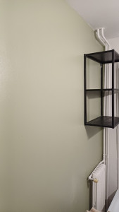 Photo de galerie - Rénovation et mise en peinture d’un mur avec finition propre et soignée. Travail réalisé avec précision pour un résultat moderne et impeccable.