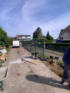 Photo de galerie - Cloture pose