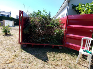 Photo de galerie - Évacuation de déchets verts, chargés par le client