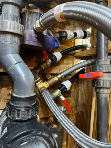 Photo de galerie - J’ai déplacer et changer des vanne d’une pompe de relevage 