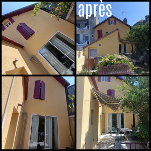 Photo de galerie - Rénovation façade extérieure et peinture des fenêtres