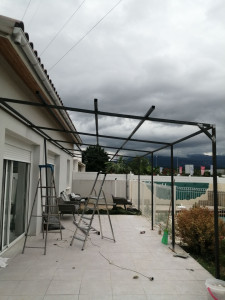 Photo de galerie - Fabrication abri terrasse 
