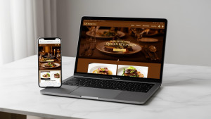 Photo de galerie - Site web de restaurant pensé pour donner envie : menu lisible, visuels soignés et accès rapide à la réservation et au contact.