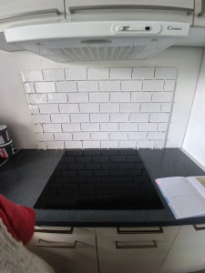 Photo de galerie - Crédence en carrelage 
