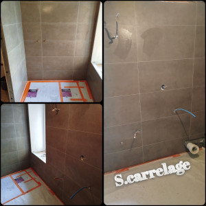 Photo de galerie - Pose de faïence 40x80 