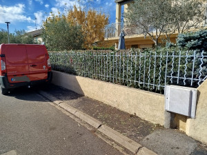 Photo de galerie - Taille d'hiver laurier rose. A ras de la clôture en fer