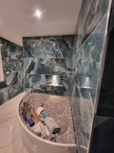 Photo de galerie - Pose carrelage + faïence en 120x60