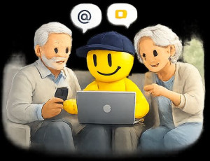 Photo de galerie - Assistance informatique pour les seniors avec agrément Service à la Personne (ouvrant droit au crédit d'impôt de 50 %) 