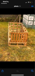 Photo de galerie - Construction d’une petite cabane à lapin pour l’été 