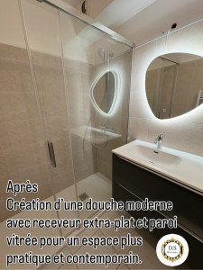 Photo de galerie - Rénovation totale d’une salle de bain 