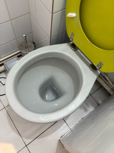 Photo de galerie - Transformation d’un WC sale :avant ️ après  Une propreté impeccable ! ** 