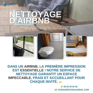 Photo de galerie - Nettoyage professionnel pour Airbnb, avec une attention aux détails, une désinfection complète et une préparation soignée du logement pour accueillir les voyageurs avec confort et qualité.
