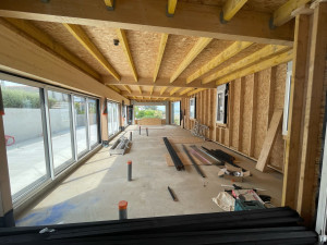 Photo de galerie - Montage ossature bois 