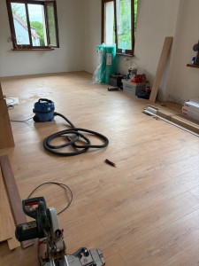 Photo de galerie - Pose de parquet - Revêtement de sol