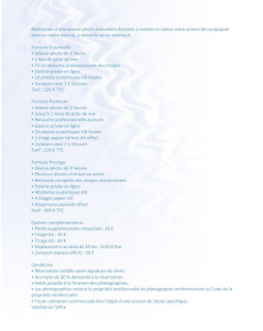 Photo de galerie - Tarif photographie