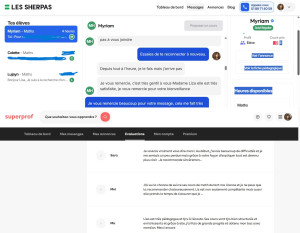 Photo de galerie - Quelques retours et évaluations de mes élèves sur mon profil de prof indépendante de maths.