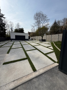 Photo de galerie - Jardin réalisée en beton