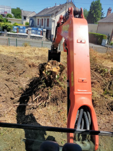 Photo de galerie - Enlèvement de souches.

