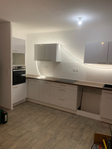 Photo de galerie - Installation d’une cuisine sur mesure 