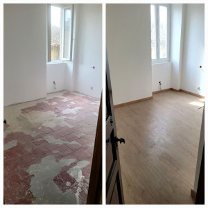 Photo de galerie - Pose de parquet - Revêtement de sol