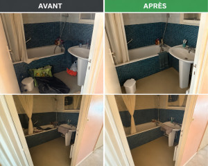Photo de galerie - Nettoyage en profondeur d’une salle de bain 