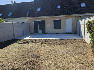 Photo de galerie - Casse+évacuation  de l'ancienne dalle + coulage terrasse en béton 