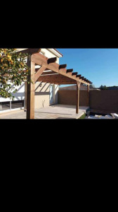 Photo de galerie - Pergola en pin 