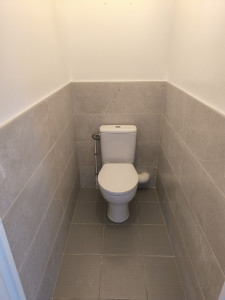 Photo de galerie - Changement du sanitaire, pose de la faïence , peinture mur et plafond 
