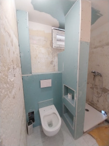 Photo de galerie - Création de niche pour salle de bain 