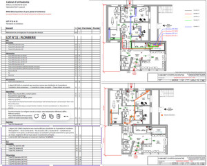 Photo de galerie - Réalisation de plans et métré plomberie / CVC pour un cabinet d'orthodontie