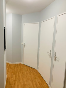Photo de galerie - Enduit général et mise en peinture gris souris 