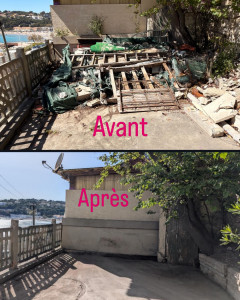 Photo de galerie - Débarras d’une terrasse 