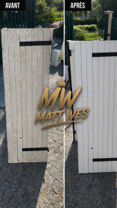 Photo de galerie - ? Nettoyage de volets réalisé pour leur redonner un aspect propre et soigné. Un bon coup de propre pour remettre la façade en valeur ! N’hésitez pas à me contacter pour vos travaux.