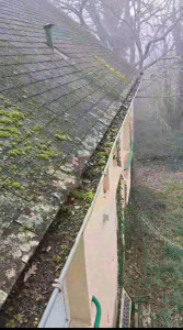 Photo de galerie - Nettoyage des gouttières.