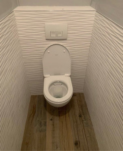 Photo de galerie - Finition des toilettes, WC, suspendue