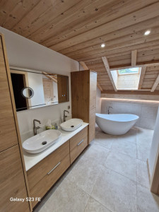 Photo de galerie - Fin de chantier salle de bain Megève