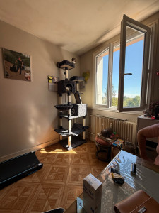 Photo de galerie - Montage d’un arbre à chat chez un client 
