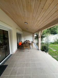 Photo de galerie - Création d’un porche pour couvrir une terrasse