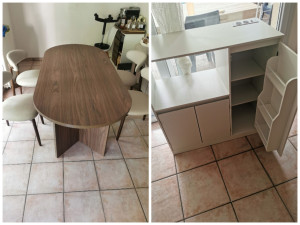 Photo de galerie - Montage table et chaises de salle à manger + petit meuble de cuisine 