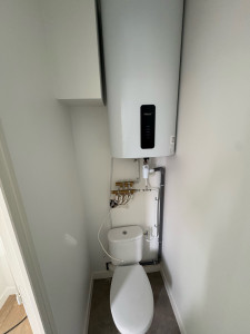 Photo de galerie - Pose wc et chauffe eau 