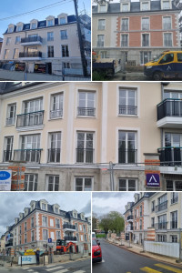 Photo de galerie - Chantier de ravalement et enduit – Athis-Mons (91)  ✔ Chantier réalisé à Athis-Mons – Département 91 ✔ Surface totale : 5 000 m² ✔ Travaux d’enduit et ravalement de façade ✔ Finitions haut de gamme et travail de précision