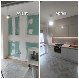 Photo de galerie - Pose de cuisine Howdens