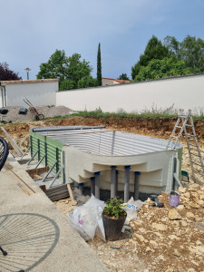 Photo de galerie - Montage de piscine greuser en kit 