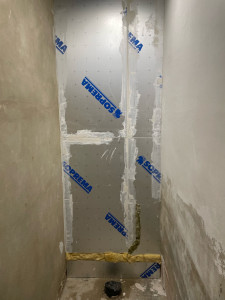 Photo de galerie - Isolation peinture carrelage avant