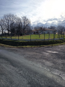 Photo de galerie - Grillage  rigide avec sous bassement en béton 