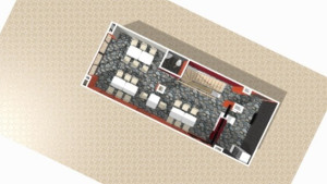 Photo de galerie - Conception et réalisation du décor d'un restaurant de poulet dans le quartier de Belleville à Paris