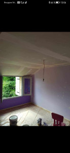 Photo de galerie - Pose de placo plafond. 