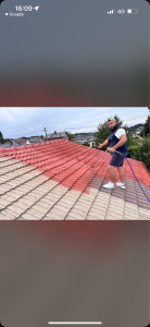 Photo de galerie - Application de résine sur toiture travaux garantie 10ans 